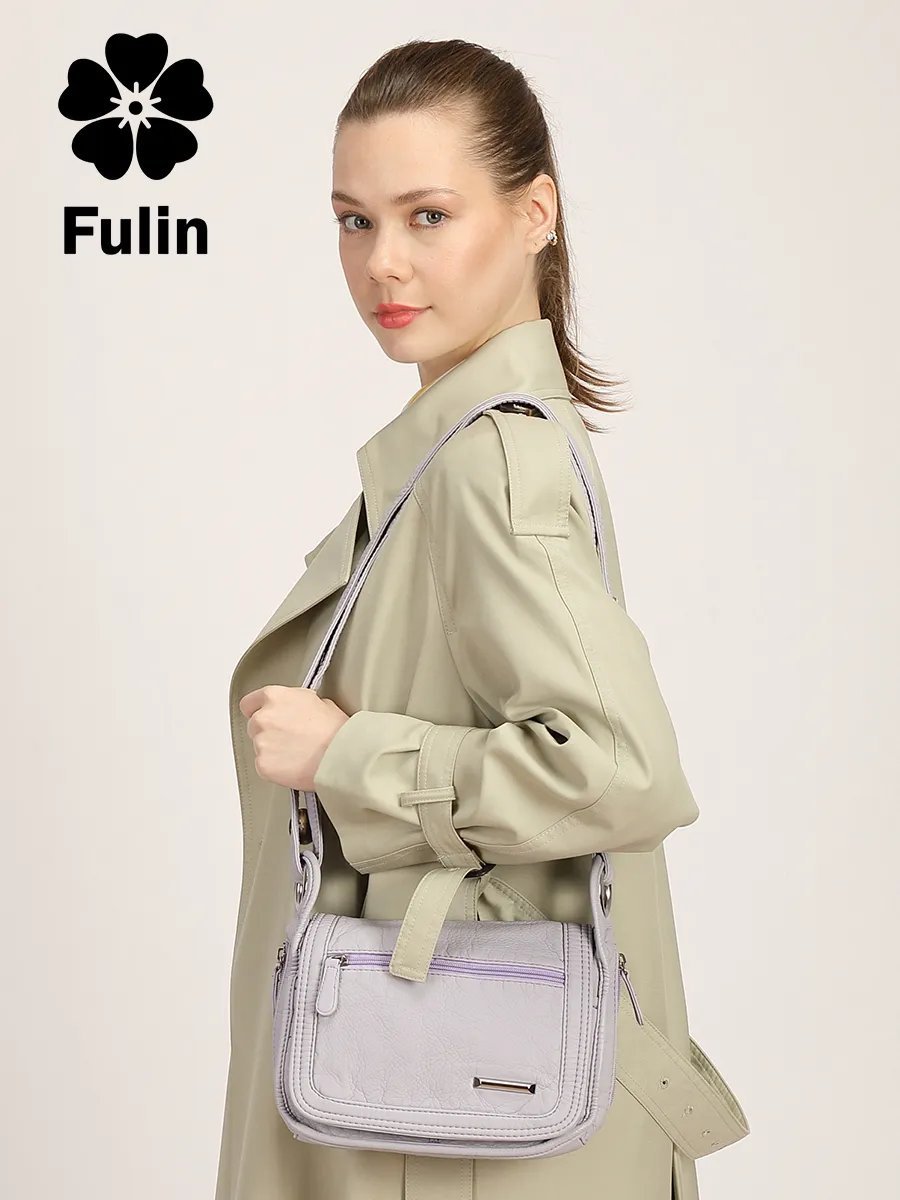 Сумка кросс-боди Fuling экокожа фиолетовый купить,NaN