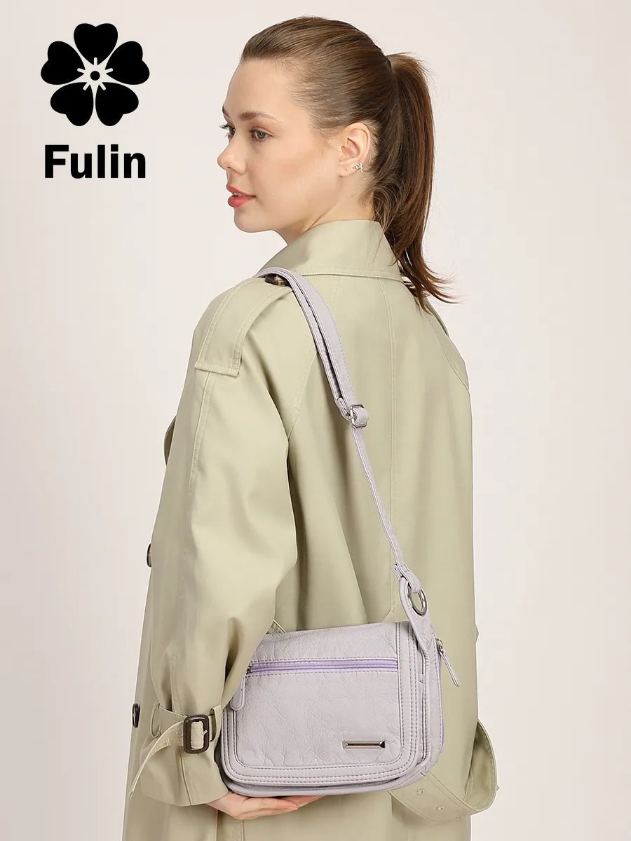 Сумка кросс-боди Fuling экокожа фиолетовый купить,NaN