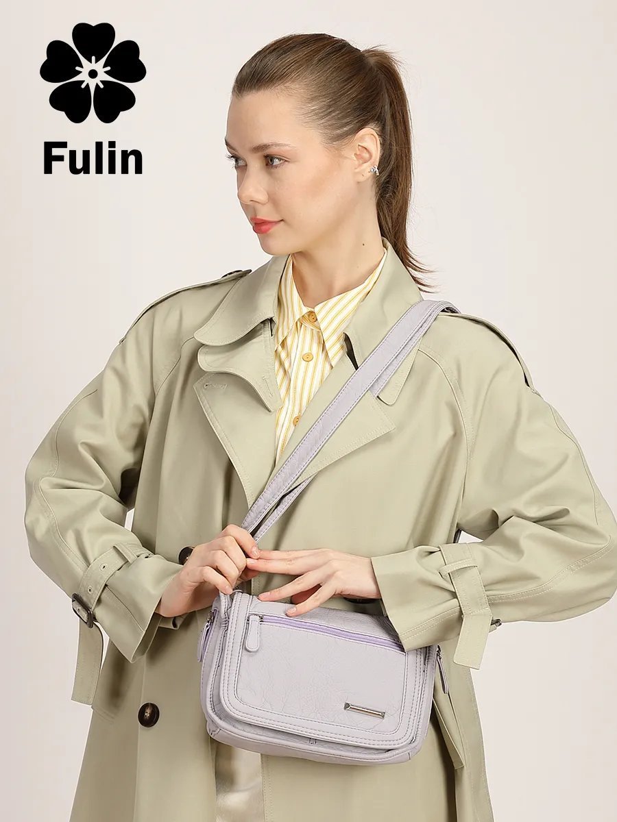 Сумка кросс-боди Fuling экокожа фиолетовый купить,NaN