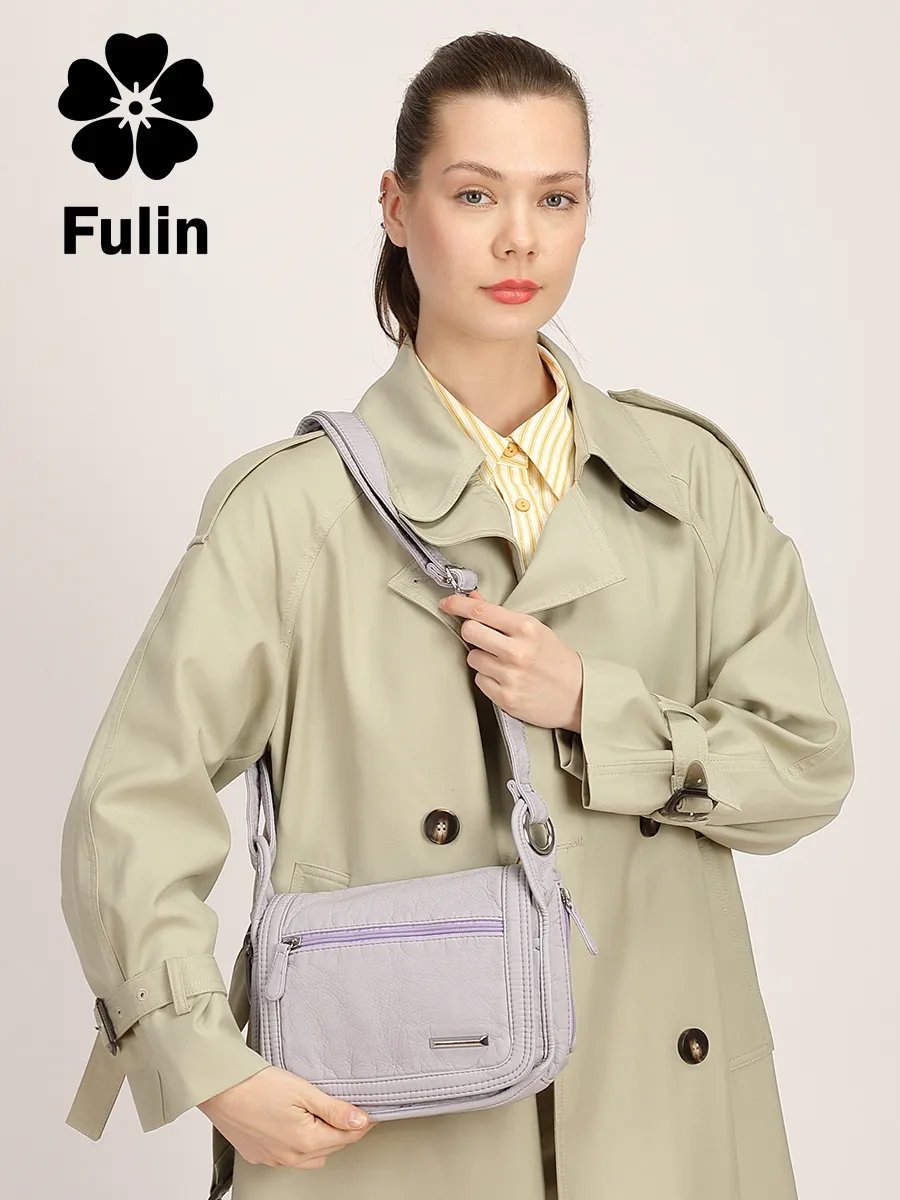Сумка кросс-боди Fuling экокожа фиолетовый купить,NaN
