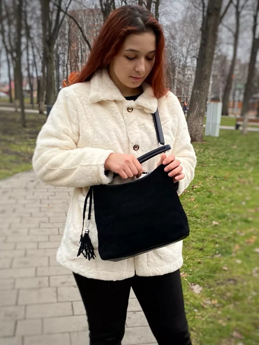 Сумка багет Gu.Sa экокожа черный купить,NaN