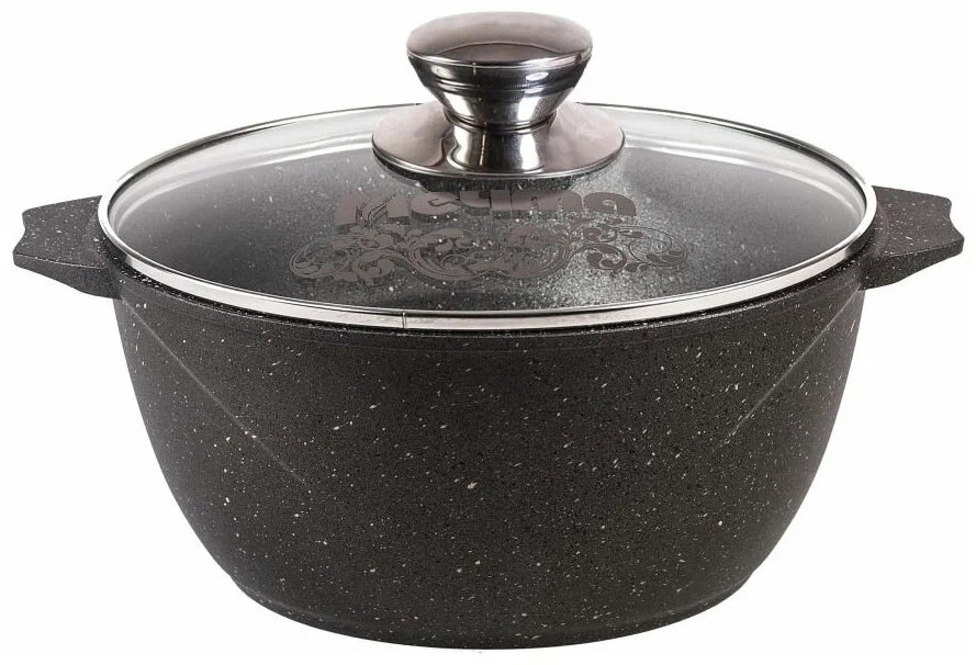 Кастрюля 4 л, Мечта АП Гранит black 44802 алюминий купить,NaN