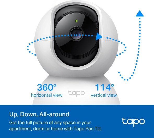Tapo камера видеонаблюдения TC70, 2MP, расширение 1920x1080 купить,14459