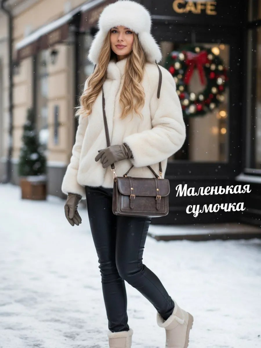 Сумка кросс-боди green mandarin экокожа коричневый