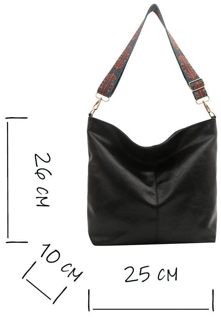 Сумка кросс-боди TinyTotes экокожа черный