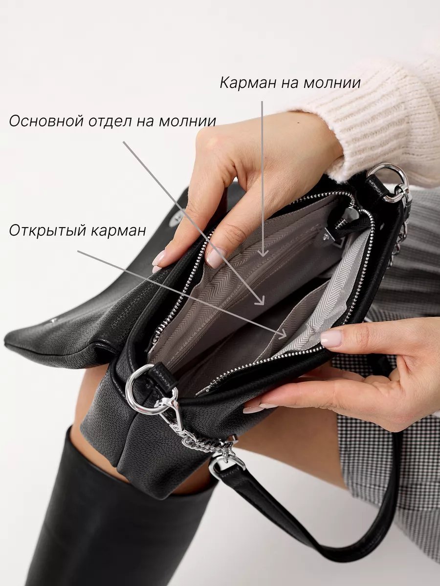 Сумка кросс-боди ASALIA хлопок черный купить,NaN