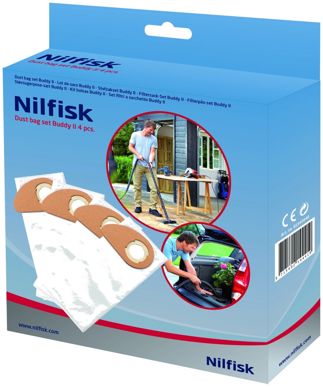 Мешок-пылесборник Nilfisk 81943048 Nilfisk 4 шт. - ForteMarket Мешок-пылесборник Nilfisk 81943048 Nilfisk 4 шт. купить,0