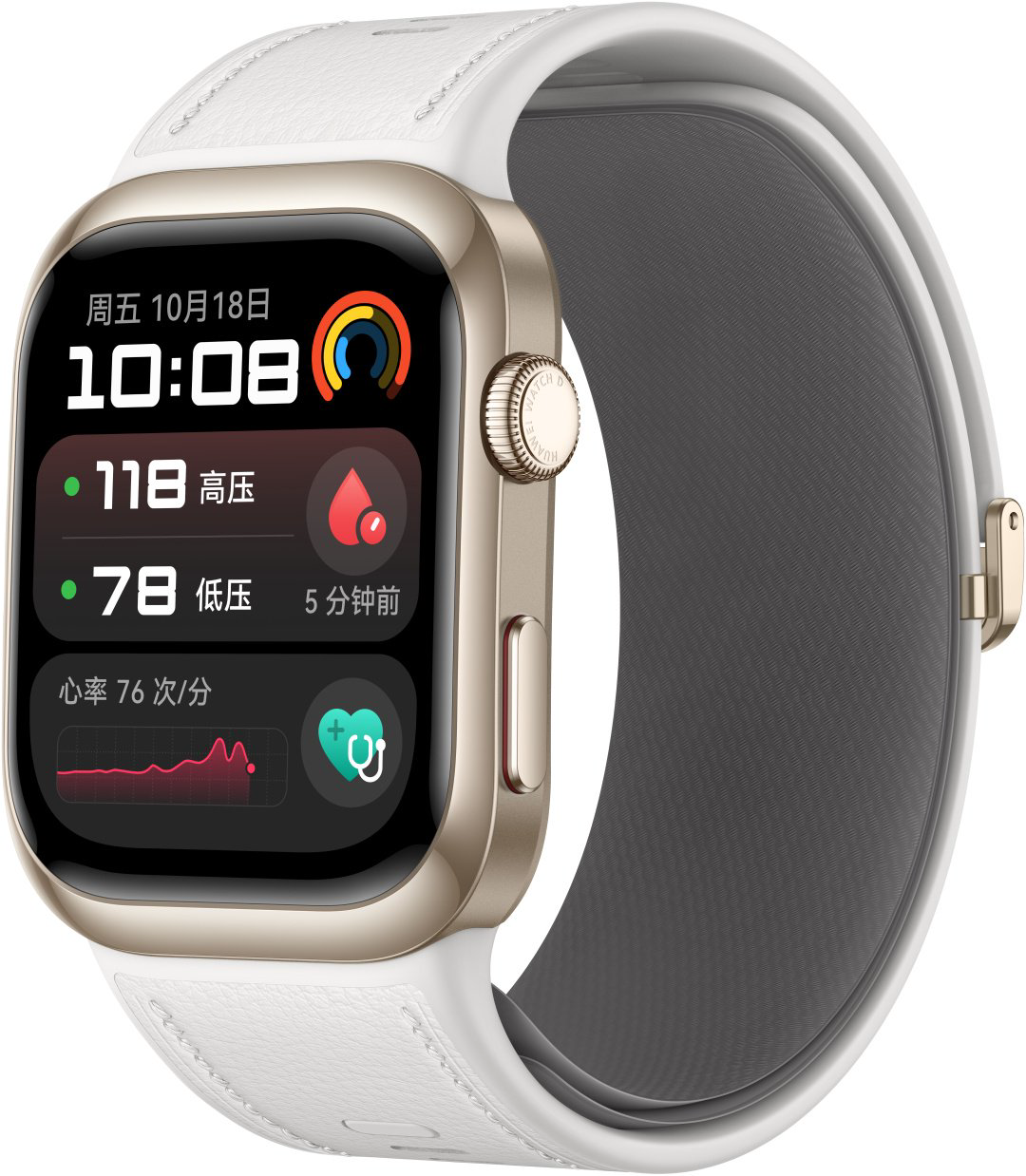 Смарт-часы Huawei Watch D2 48 мм золотистый-белый купить,NaN