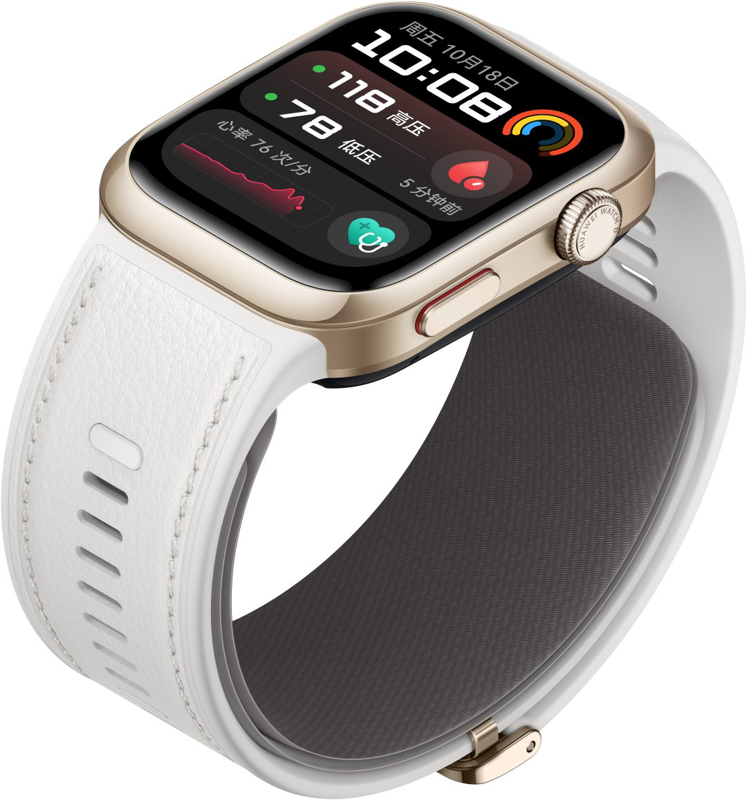 Смарт-часы Huawei Watch D2 48 мм золотистый-белый купить,NaN