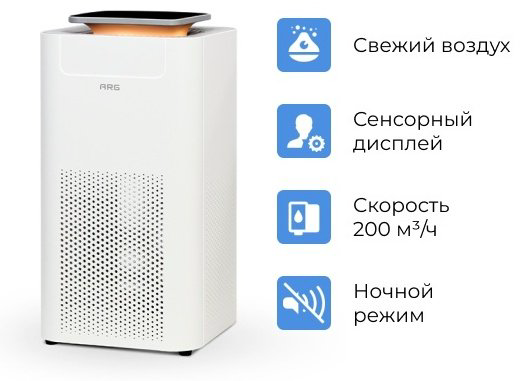 Очиститель воздуха ARG 11806 белый купить,NaN