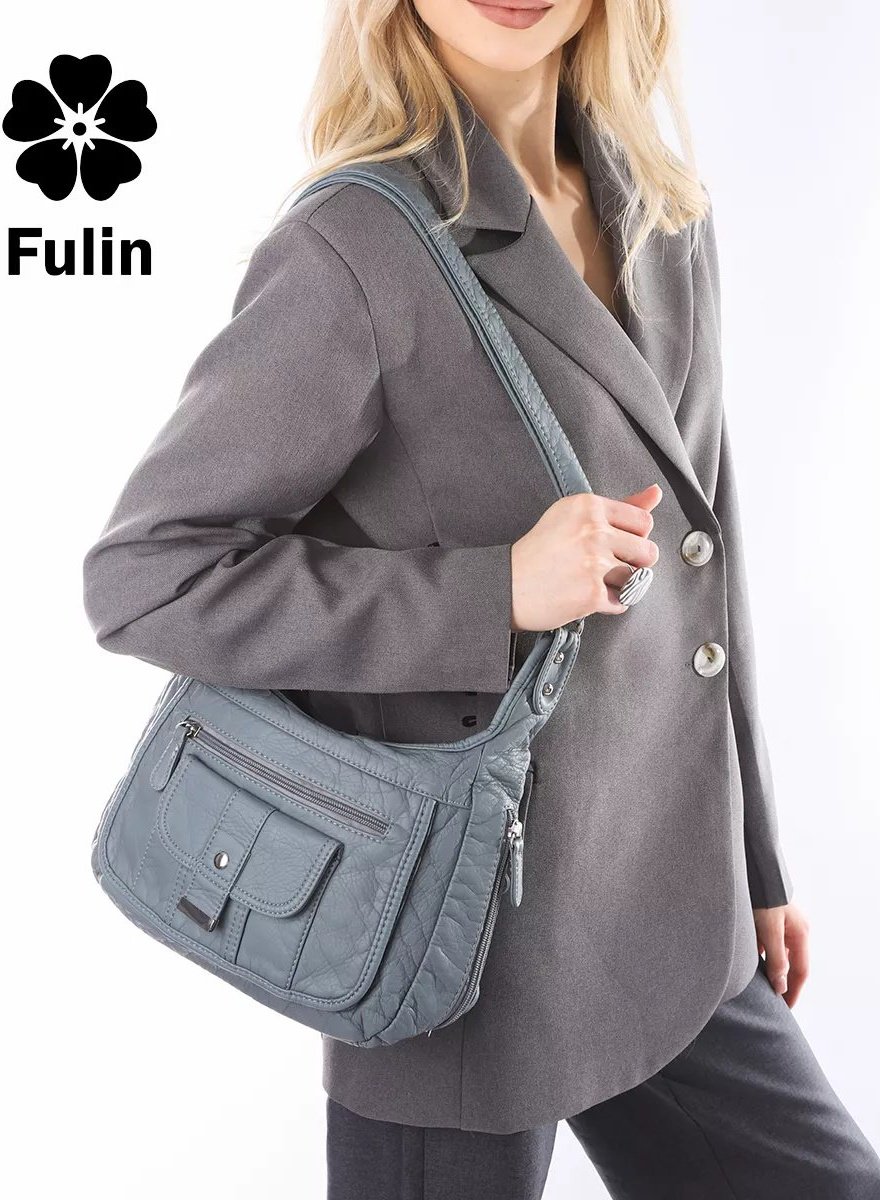 Сумка кросс-боди FULIN экокожа синий