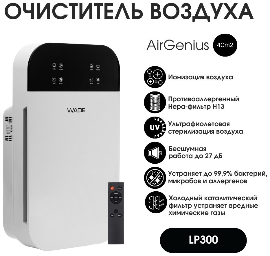 Очиститель воздуха WADE LP300 белый