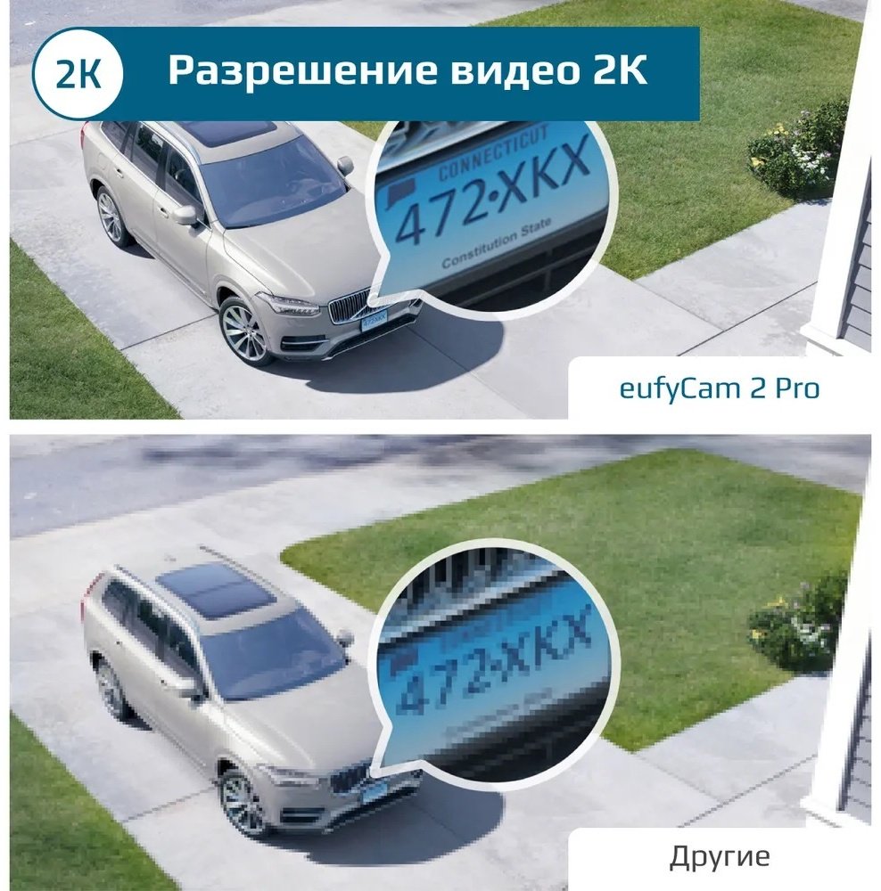 Комплект видеонаблюдения EUFY EUF-T88513D1-WT 2560x1440 - ForteMarket Комплект видеонаблюдения EUFY EUF-T88513D1-WT 2560x1440 купить,0