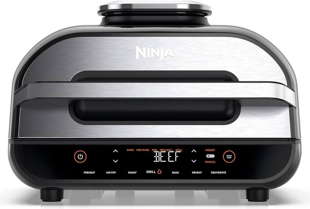 Аэрогриль NINJA KITCHEN Foodi MAX Pro Health Grill &amp; Air Fryer AG551EU черный, серебристый