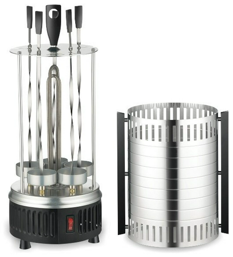 Шашлычница Sakura SA 7810 SB черный, серебристый