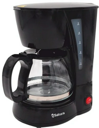 Кофеварка Sakura SA-6107BK черный