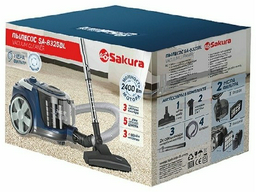 Пылесос SAKURA SA-8325BL синий, серый
