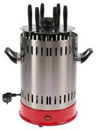 Шашлычница Sakura SA 7811 SR красный, серебристый