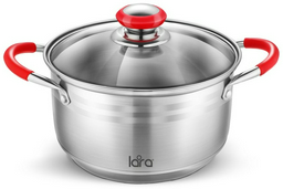 Кастрюля 5.2 л, LARA LR02-764 Лондон сталь