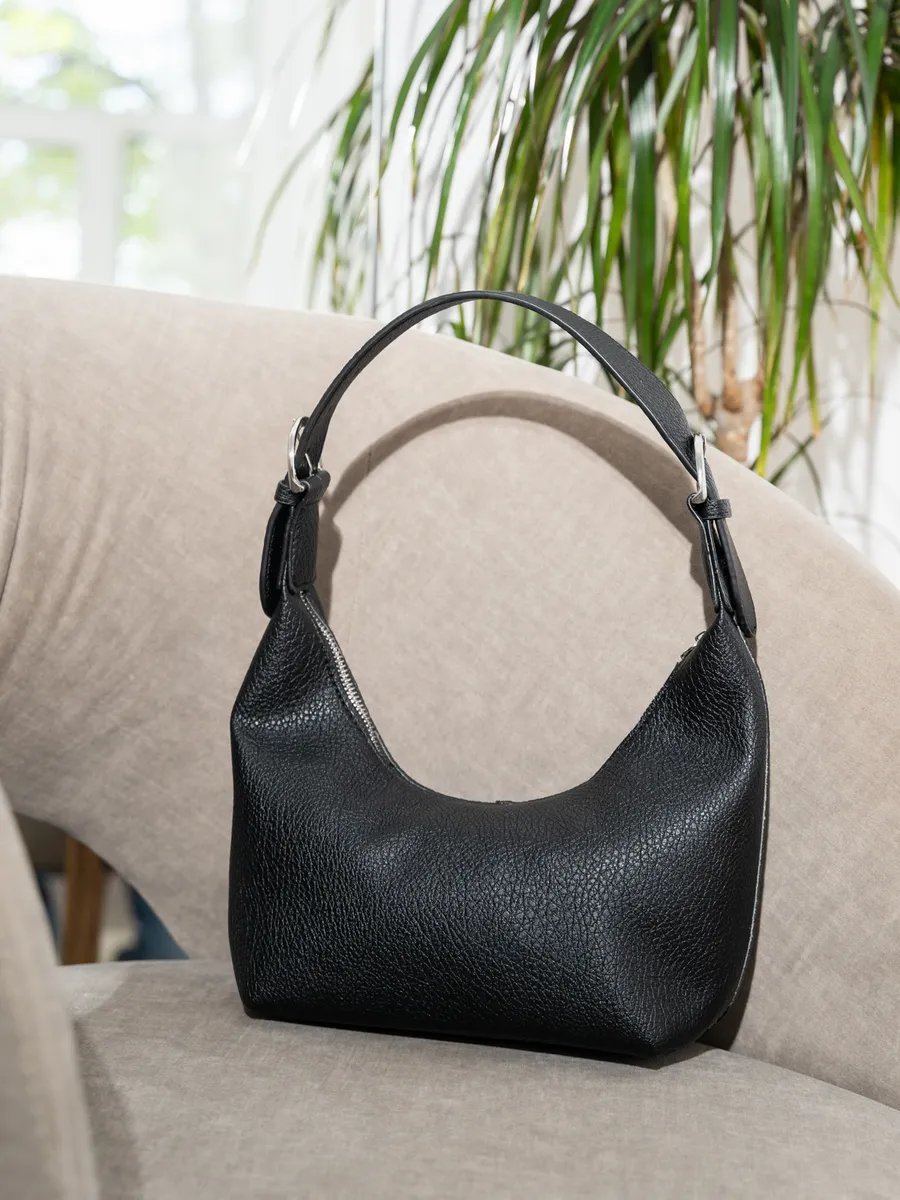 Сумка багет Free Republic экокожа черный купить,NaN