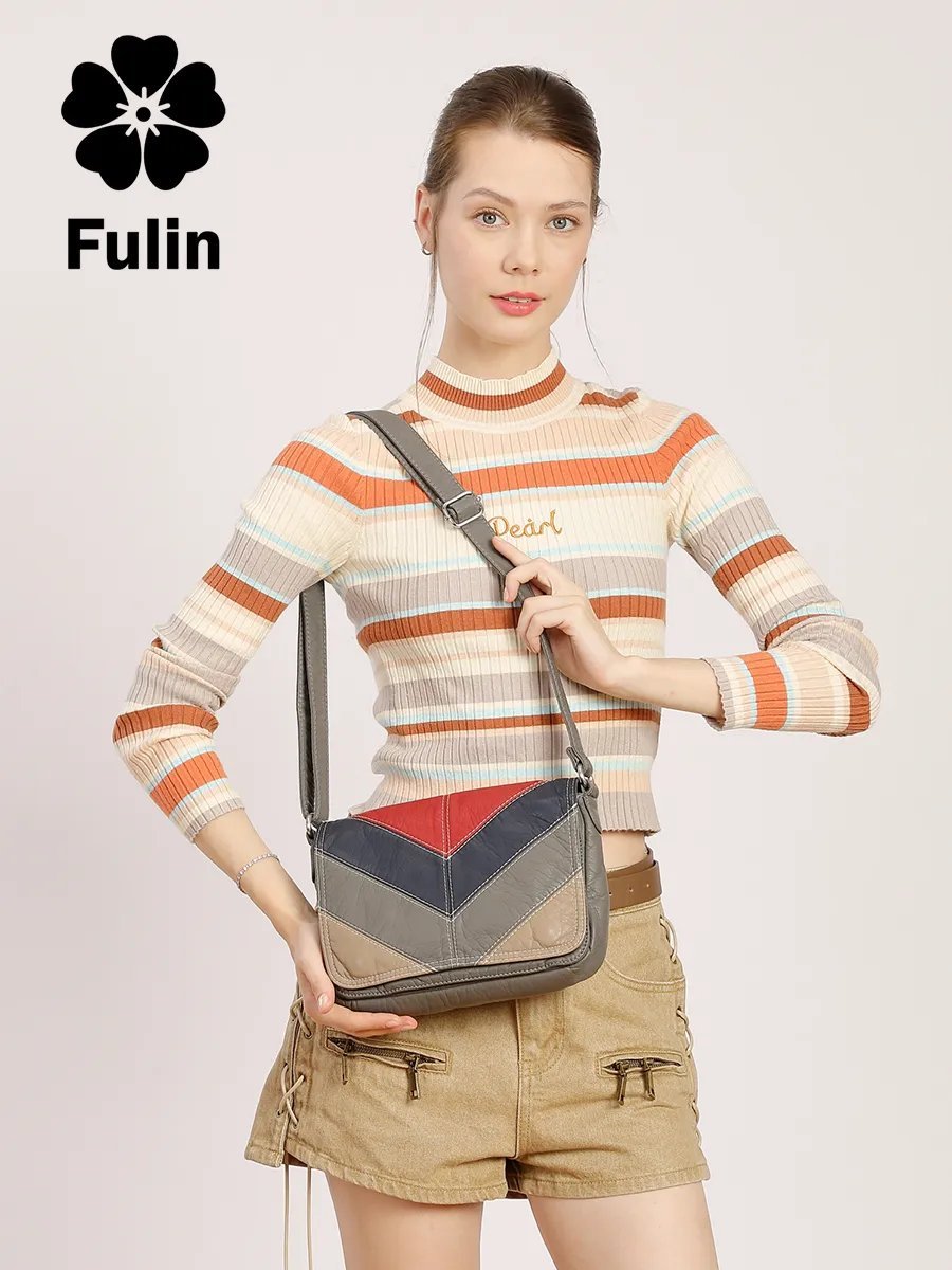 Сумка кросс-боди FULIN экокожа серый купить,NaN