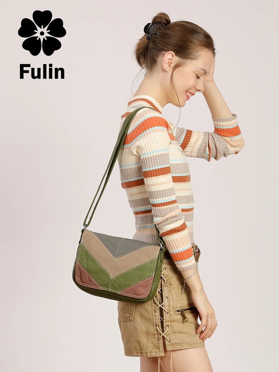 Сумка кросс-боди FULIN экокожа зеленый купить,NaN