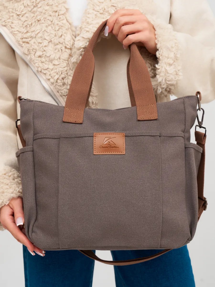 Сумка шоппер Bags botiqe хлопок серый купить,NaN