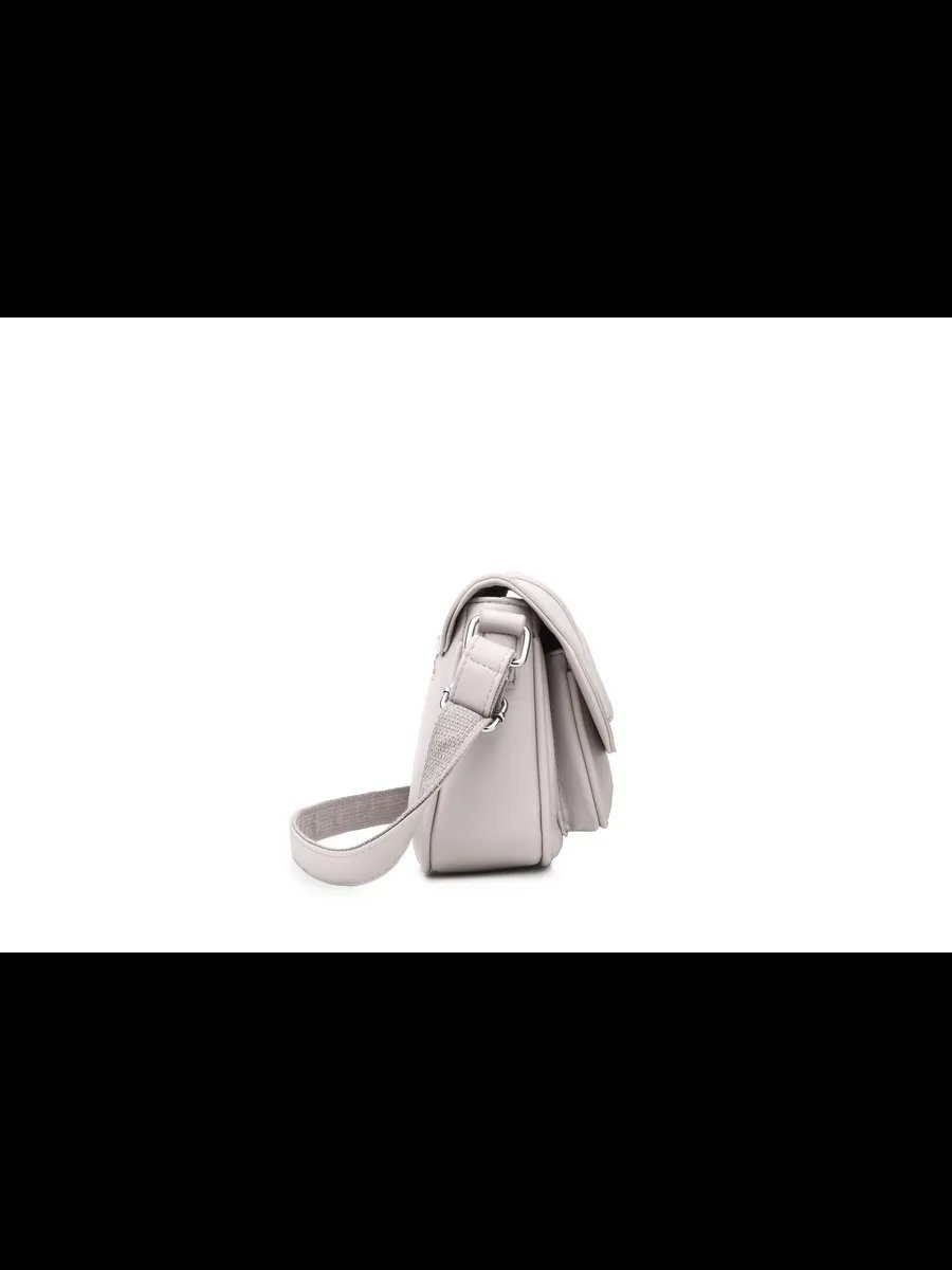 Сумка багет MiniBags экокожа серый купить,NaN
