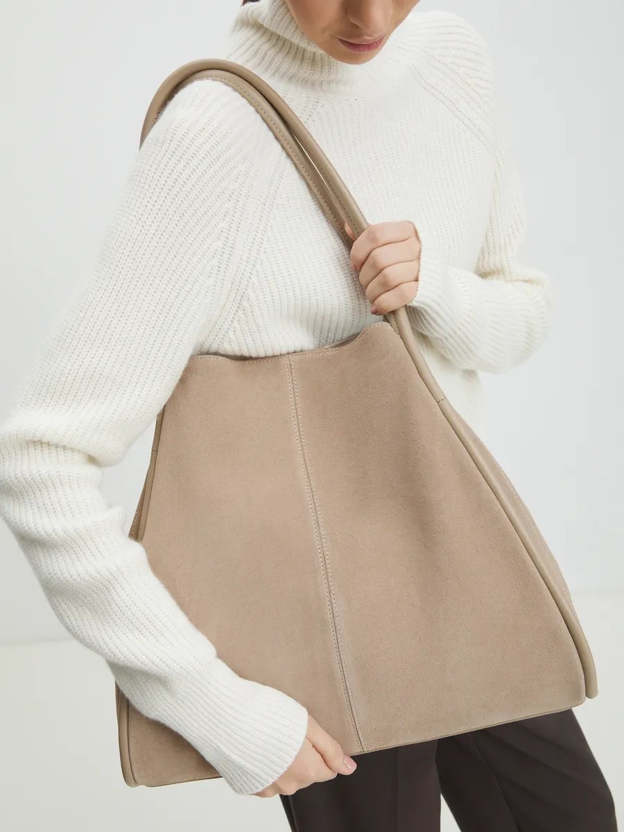 Сумка шоппер Tendance искусственная кожа серый купить,NaN