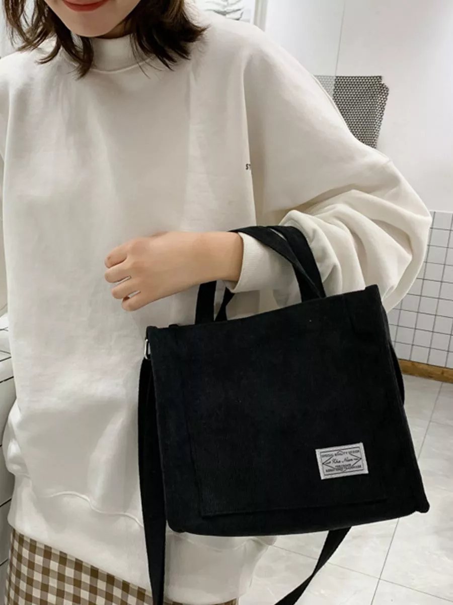 Сумка кросс-боди LITEBAG вельвет черный купить,NaN