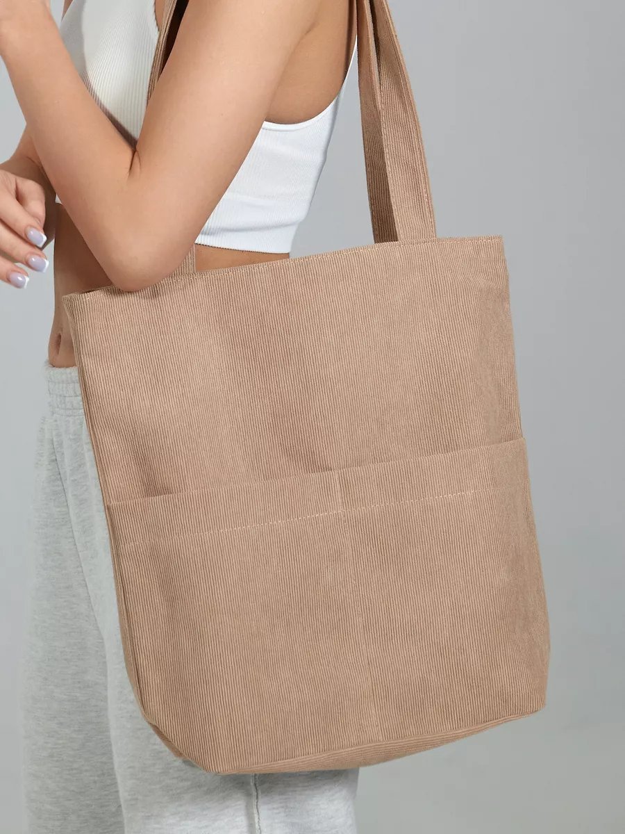 Сумка шоппер BAG13 полиэстер бежевый купить,NaN