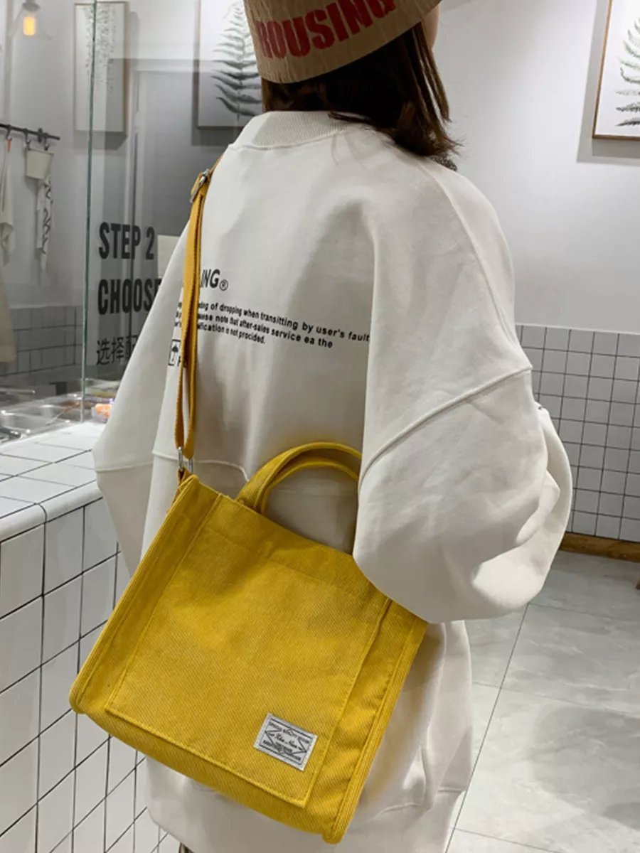 Сумка кросс-боди LITEBAG хлопок желтый купить,NaN
