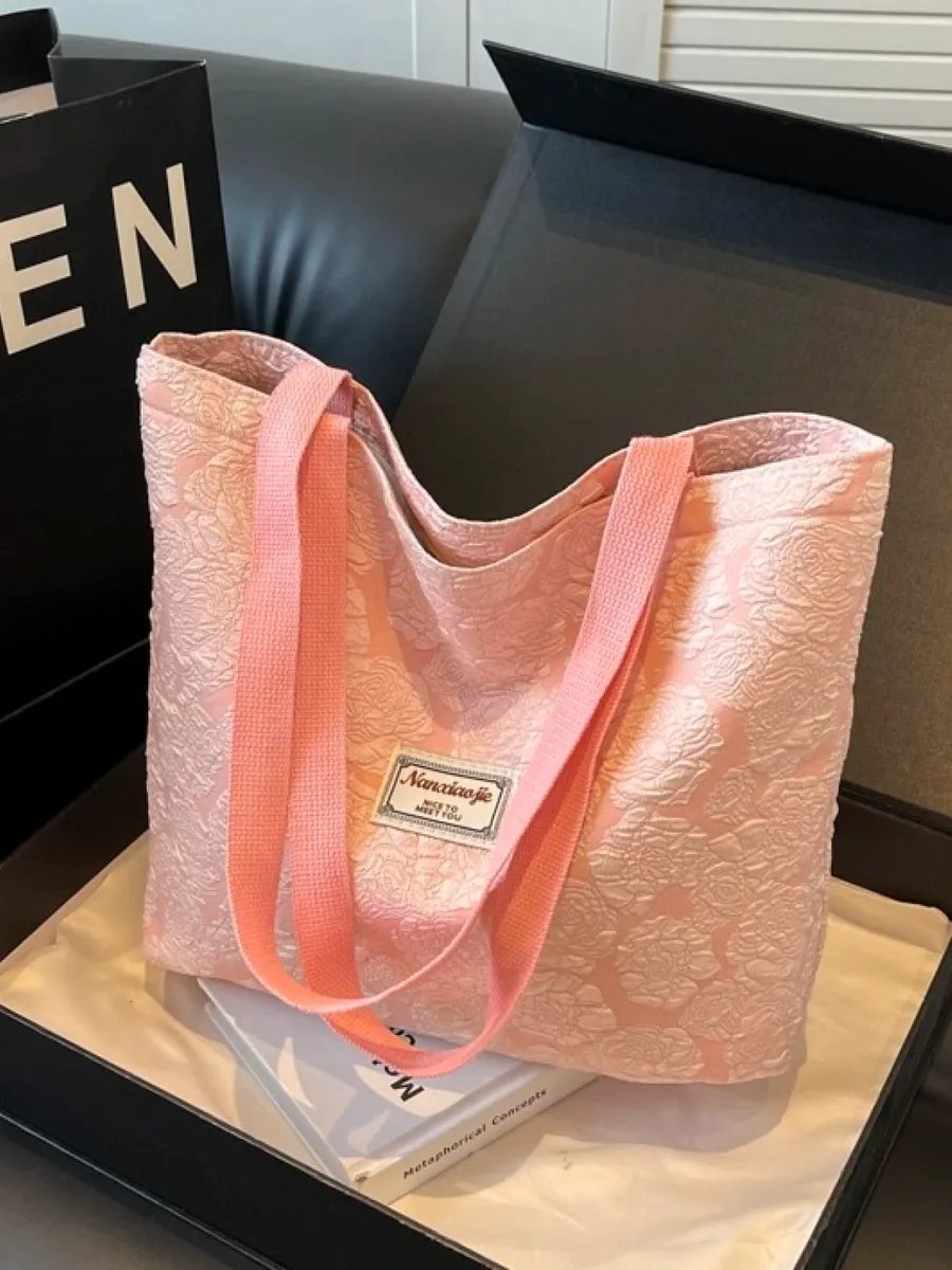 Сумка шоппер Meri&Style текстиль розовый купить,NaN