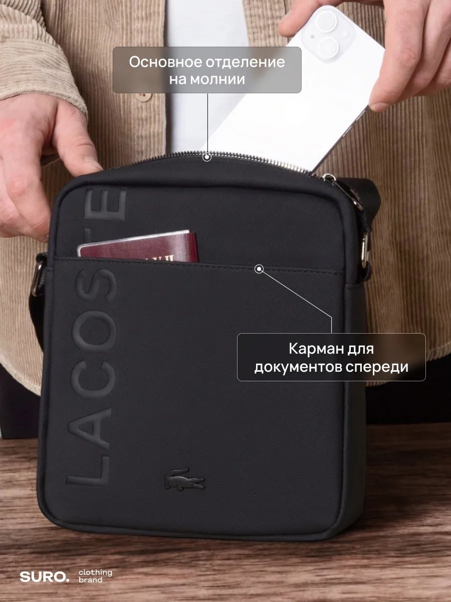 Сумка кросс-боди Suro оксфорд черный купить,NaN