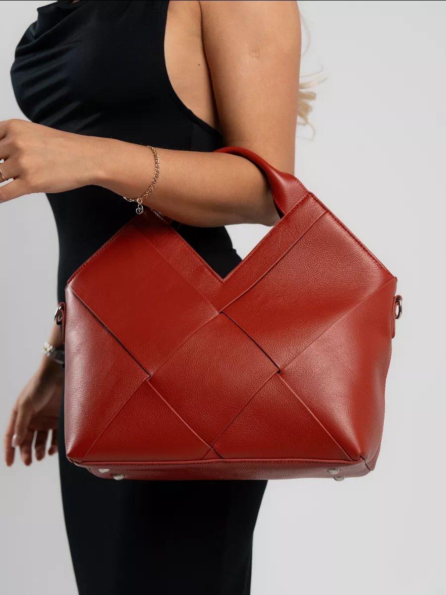 Сумка багет A&U BAGS натуральная кожа оранжевый купить,NaN