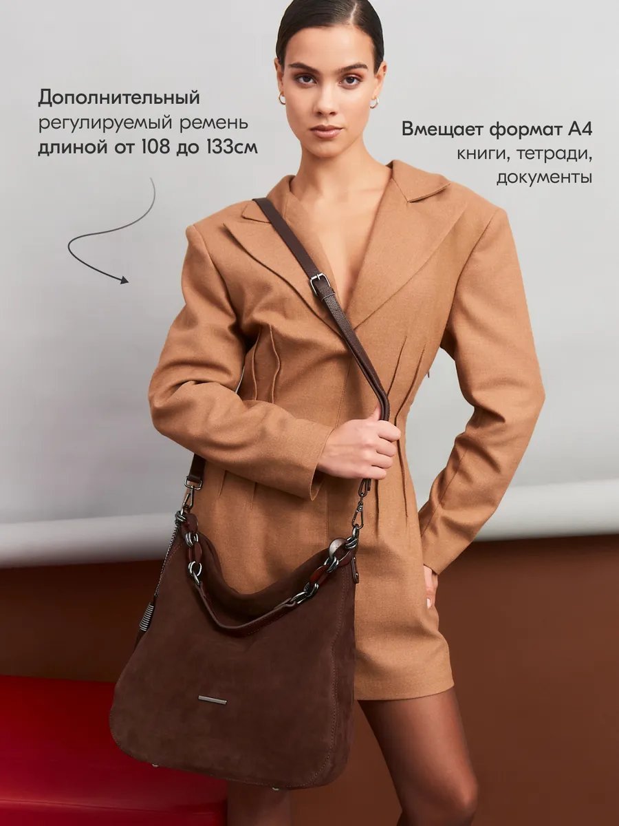 Сумка кросс-боди Bagsberry натуральная кожа коричневый купить,NaN