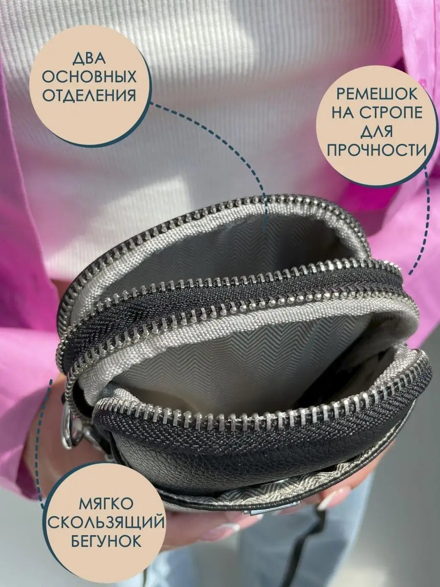 Сумка кросс-боди Style Pro натуральная кожа черный купить,NaN