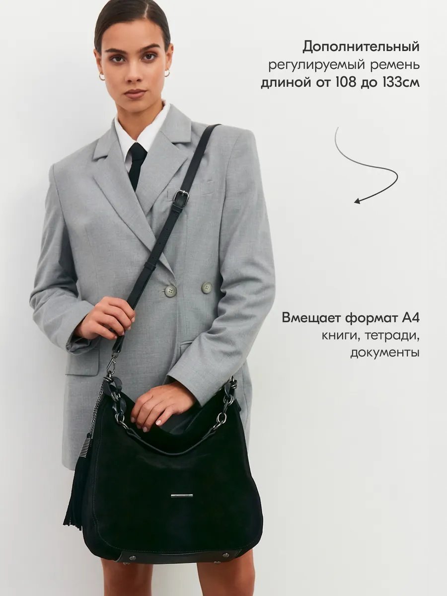 Сумка кросс-боди Bagsberry натуральная кожа черный купить,NaN
