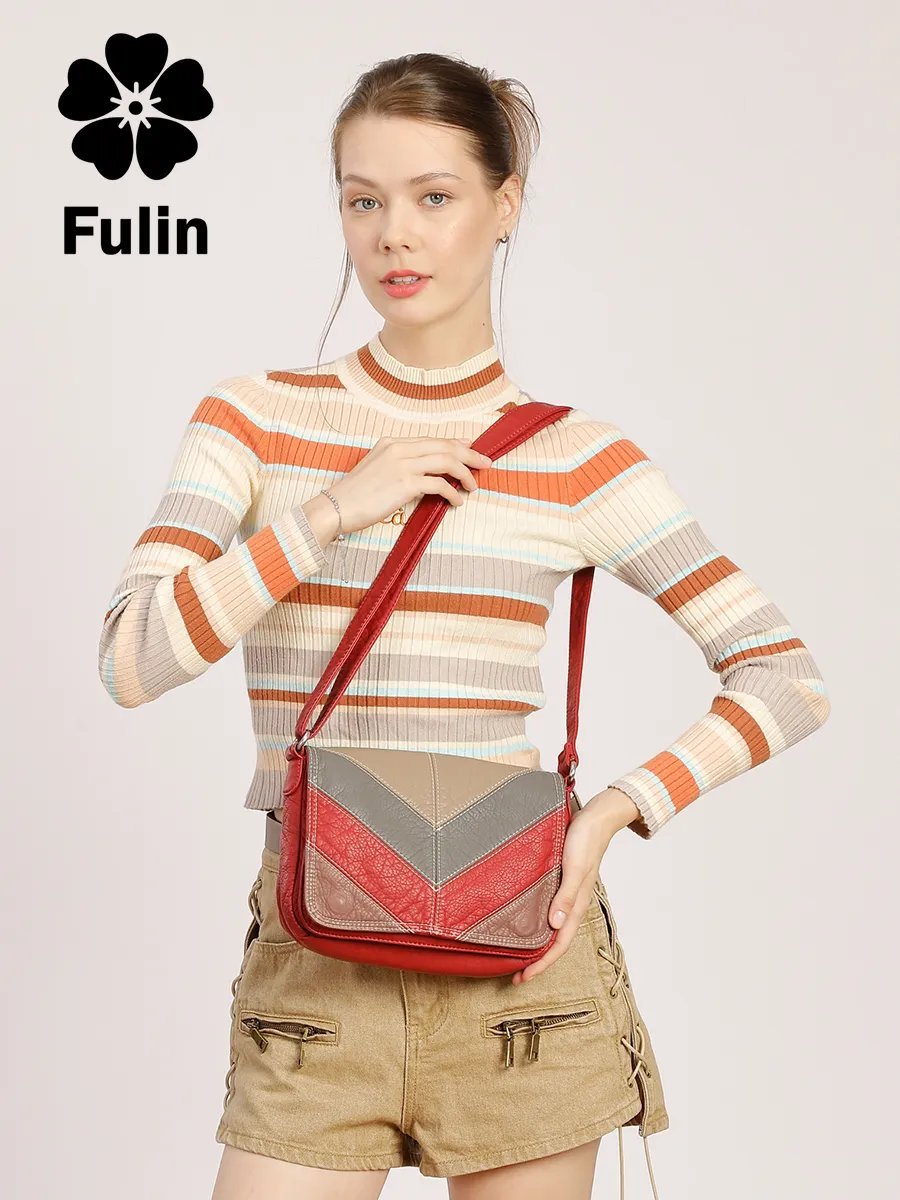 Сумка кросс-боди FULIN экокожа красный купить,NaN