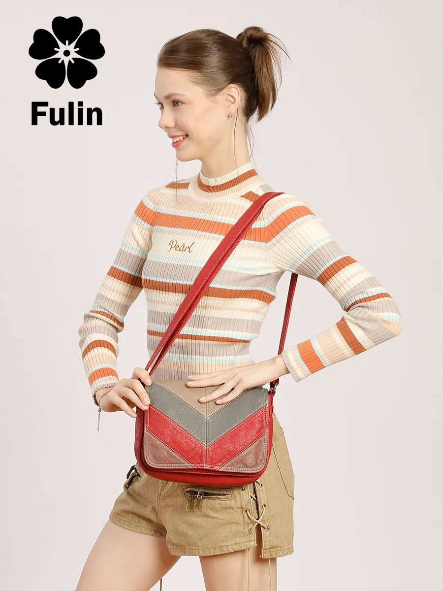 Сумка кросс-боди FULIN экокожа красный купить,NaN