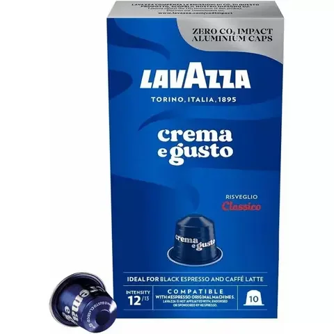 Капсулы для кофемашины Nespresso LAVAZZA Crema e Gusto Classico 10 шт