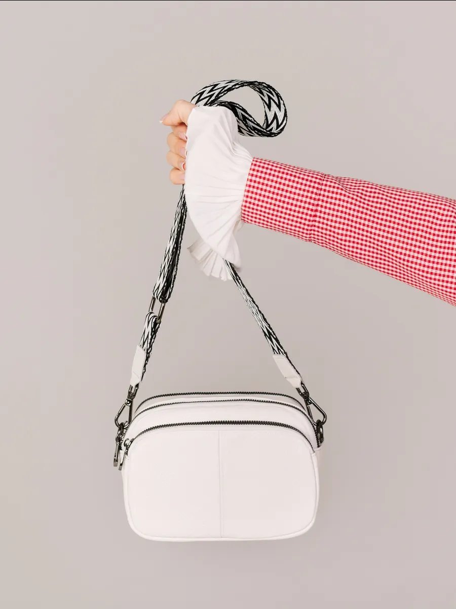 Сумка кросс-боди TUA accessories натуральная кожа белый купить,NaN