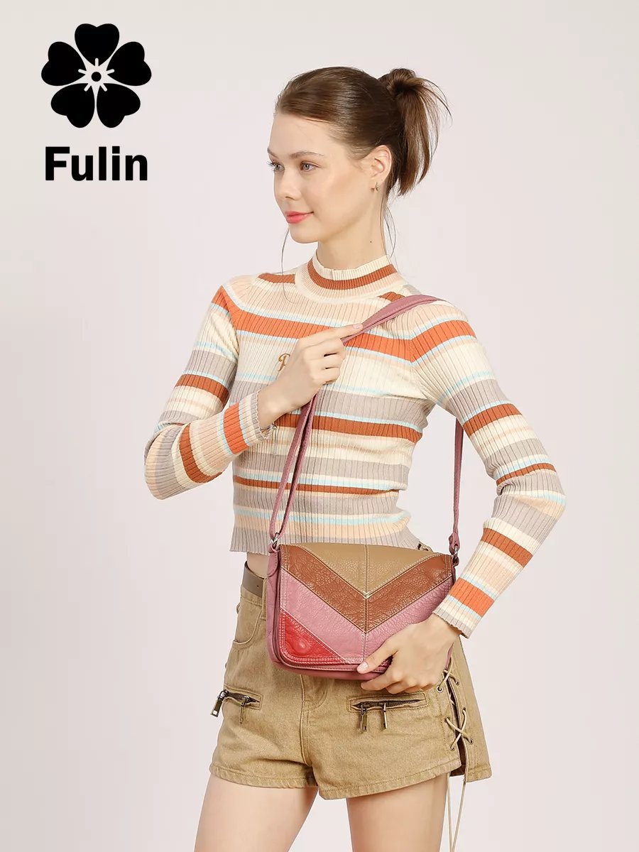 Сумка кросс-боди FULIN экокожа розовый купить,NaN