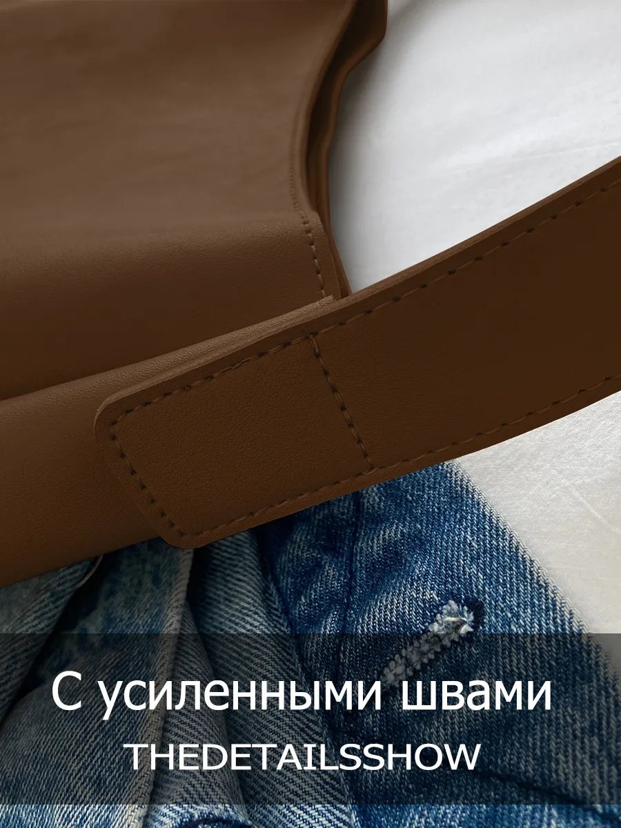 Сумка шоппер CloudSoft экокожа коричневый купить,NaN