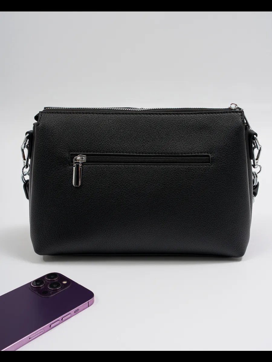 Сумка кросс-боди Flowers Grace экокожа черный купить,NaN
