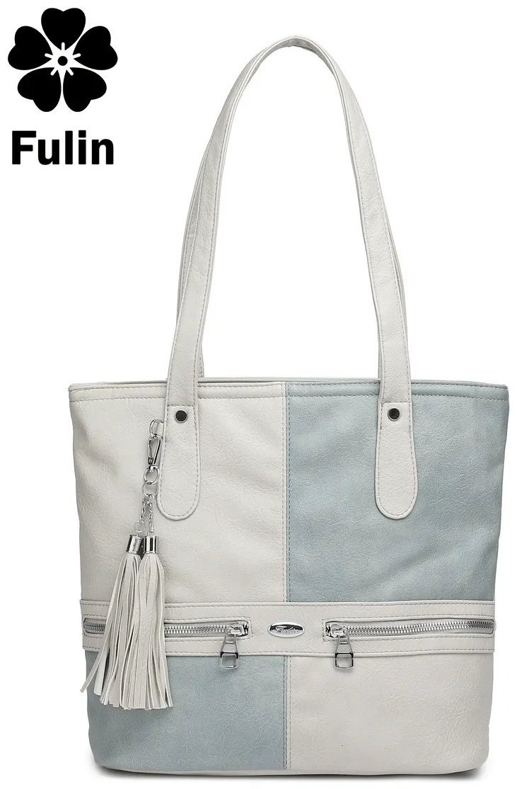 Сумка шоппер FULIN экокожа серый купить,NaN