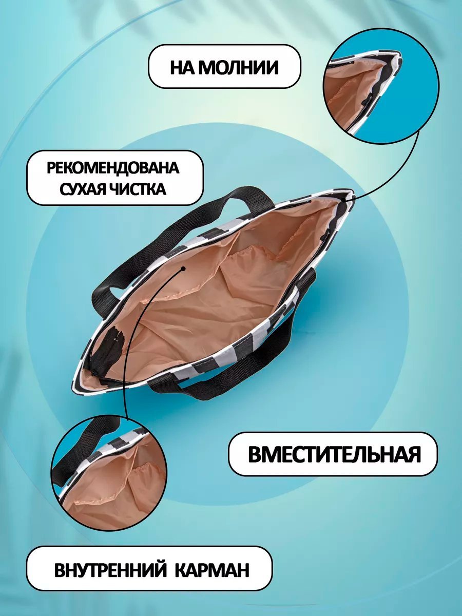 Сумка шоппер Небосой лен синий купить,NaN