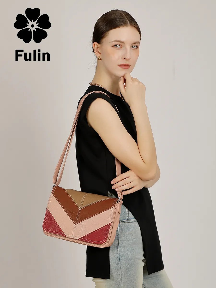 Сумка кросс-боди FULIN экокожа розовый купить,28707