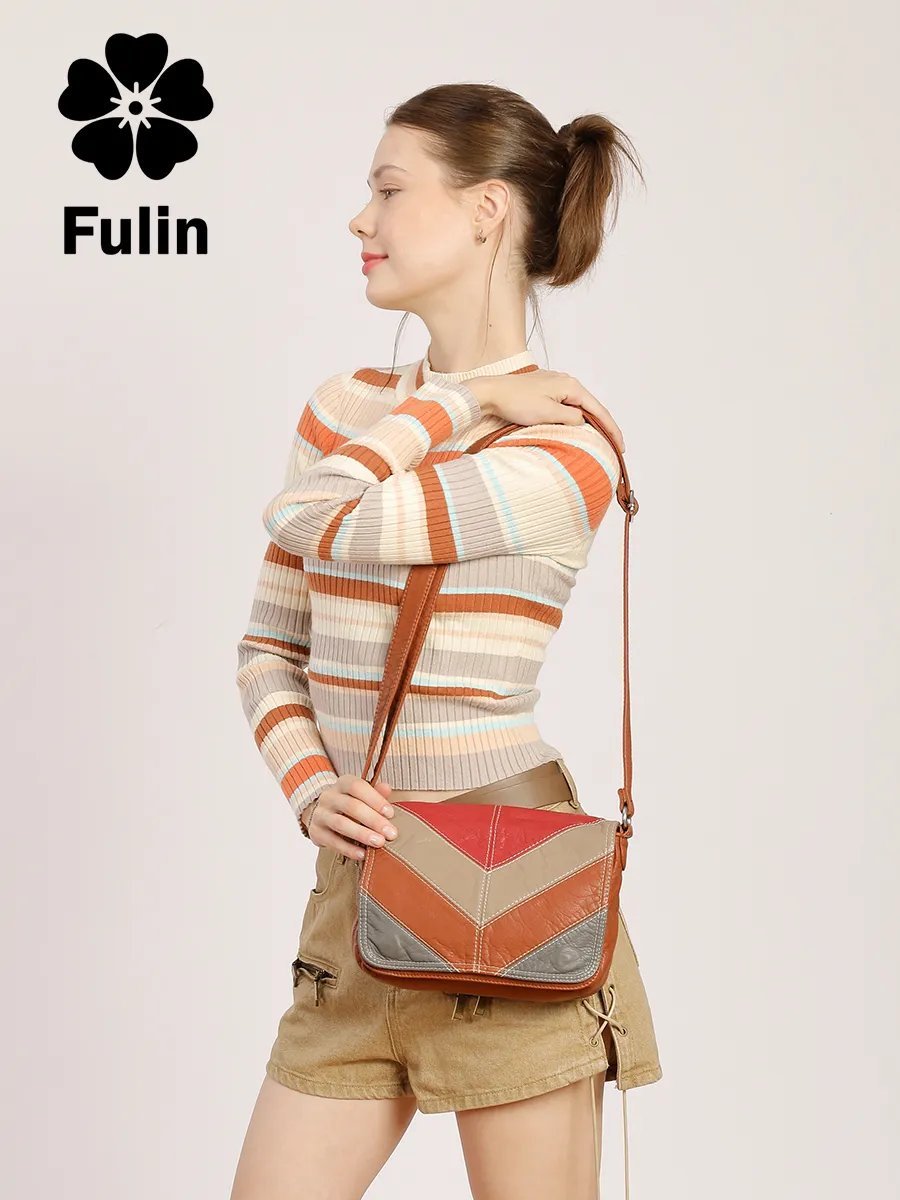 Сумка кросс-боди FULIN экокожа коричневый купить,NaN