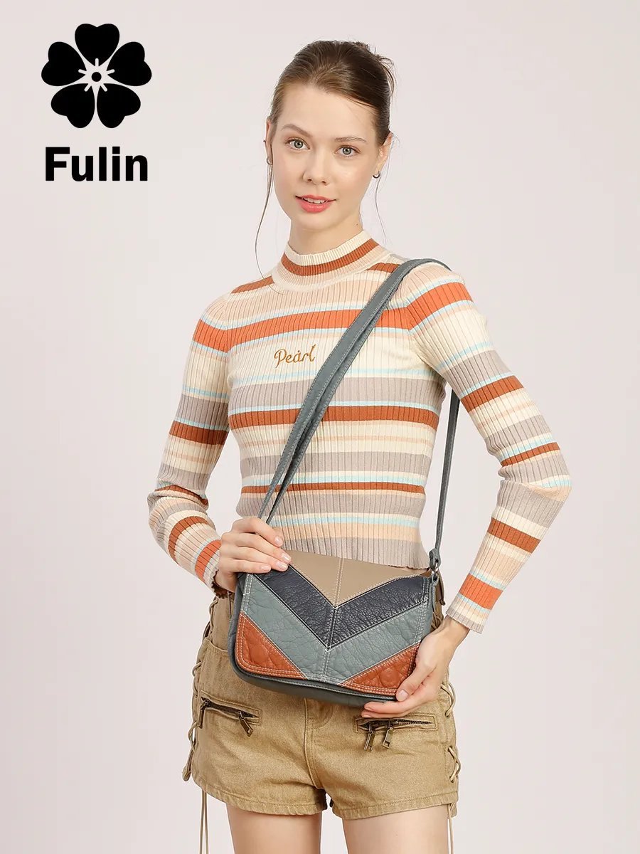 Сумка кросс-боди FULIN экокожа синий купить,NaN